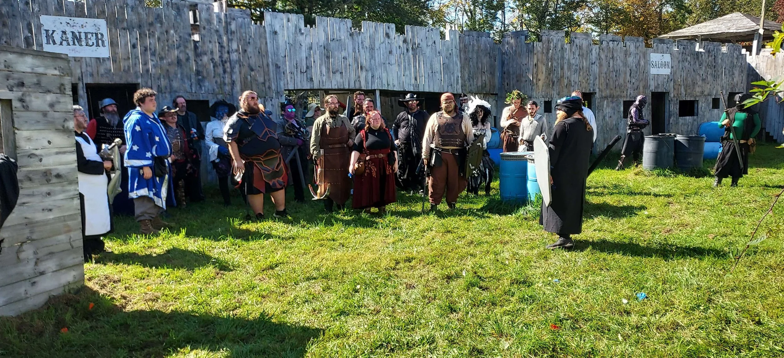 Players gathered in garb at EMR Event Park